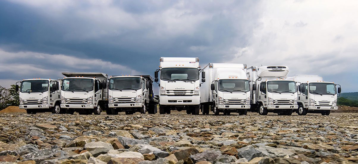 Isuzu N and F series cab over trucks