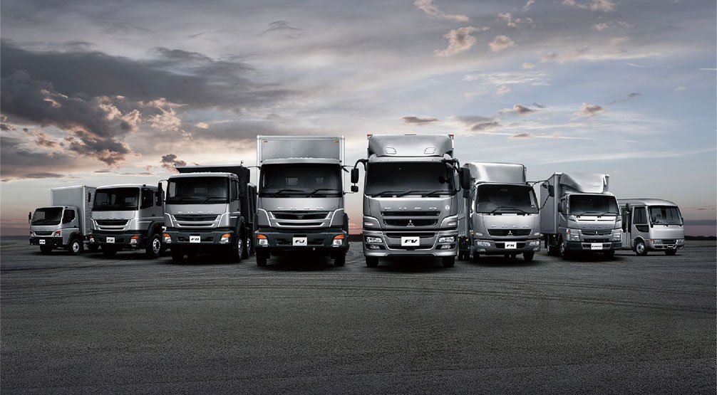 Mitsubishi Fuso cab over truck range